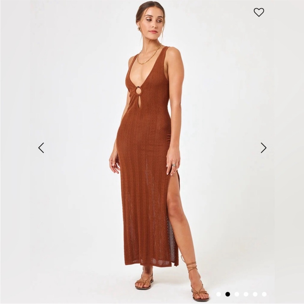 L*Space Coffee Tricia Dress